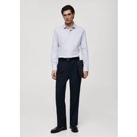 Slim Fit-Baumwollhemd mit feinen Nadelstreifen von mango man