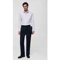 Slim Fit-Baumwollhemd mit feinen Nadelstreifen von mango man