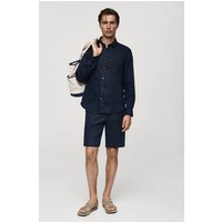 Slim-Fit-Bermudashorts aus 100 % Leinen von mango man