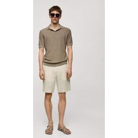 Slim-Fit-Bermudashorts aus 100 % Leinen von mango man