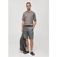 Slim-Fit-Bermudashorts aus 100 % Leinen von mango man