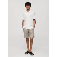 Slim-Fit-Bermudashorts aus 100 % Leinen von mango man