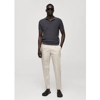 Slim Fit-Bundfaltenhose aus Baumwolle von mango man