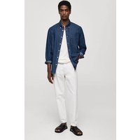 Slim Fit-Hemd aus Baumwoll-Chambray Slim Fit-Hemd aus Baumwoll-Chambray von mango man