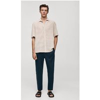 Slim Fit-Leinenhose mit Kordel von mango man