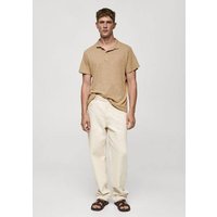 Slim Fit-Poloshirt aus 100 % Leinen von mango man