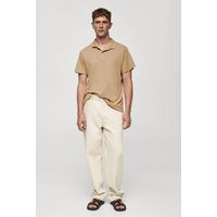 Slim Fit-Poloshirt aus 100 % Leinen von mango man