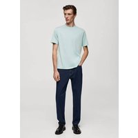 Slim-Fit-T-Shirt aus 100 % Baumwolle von mango man