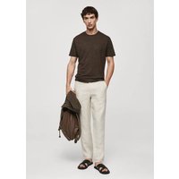 Slim Fit-T-Shirt aus 100 % Leinen Slim Fit-T-Shirt aus 100 % Leinen von mango man