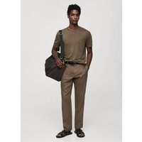 Slim Fit-T-Shirt aus 100 % Leinen Slim Fit-T-Shirt aus 100 % Leinen von mango man