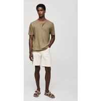 Slim-Fit-T-Shirt aus Leinengemisch Slim-Fit-T-Shirt aus Leinengemisch von mango man