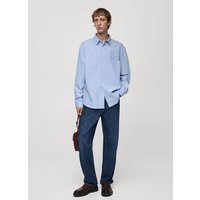 Gestreiftes Hemd aus 100 % Baumwolle Gestreiftes Hemd aus 100 % Baumwolle von mango man