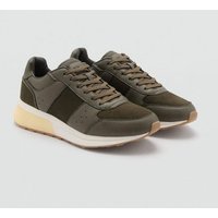 Sneakers mit kontrastierenden Lederdetails Sneakers mit kontrastierenden Lederdetails von mango man