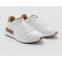 Sneakers mit kontrastierenden Lederdetails Sneakers mit kontrastierenden Lederdetails von mango man