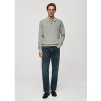 Straight Fit-Jeans mit dunkler Waschung und Used-Effekt Straight Fit-Jeans mit dunkler Waschung und Used-Effekt von mango man