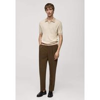 Strick-Poloshirt aus Baumwolle mit Reißverschluss Strick-Poloshirt aus Baumwolle mit Reißverschluss von mango man