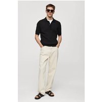 Strick-Poloshirt aus Baumwolle Strick-Poloshirt aus Baumwolle von mango man