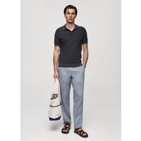 Poloshirt aus Baumwolle mit Tencel in Flechtoptik Poloshirt aus Baumwolle mit Tencel in Flechtoptik von mango man
