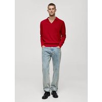 Strickpullover mit Poloshirt-Kragen von mango man