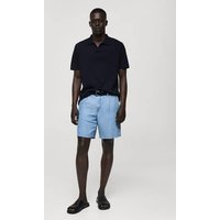 Texturiertes Strick-Poloshirt aus Baumwolle Texturiertes Strick-Poloshirt aus Baumwolle von mango man