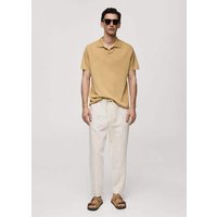 Texturiertes Strick-Poloshirt aus Baumwolle Texturiertes Strick-Poloshirt aus Baumwolle von mango man