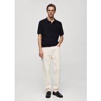 Strukturiertes Feinstrick-Poloshirt Strukturiertes Feinstrick-Poloshirt von mango man