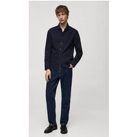 Strukturiertes Slim Fit-Baumwollhemd von mango man