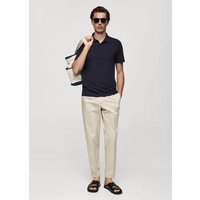 Strukturiertes Slim-Fit-Poloshirt aus Baumwoll-Piqué von mango man