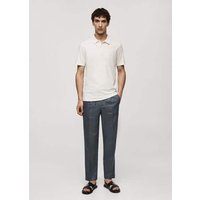 Strukturiertes Slim-Fit-Poloshirt aus Baumwoll-Piqué von mango man