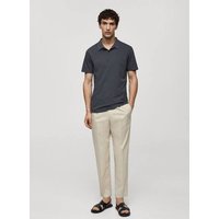 Strukturiertes Slim-Fit-Poloshirt aus Baumwoll-Piqué von mango man