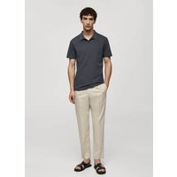 Strukturiertes Slim-Fit-Poloshirt aus Baumwoll-Piqué von mango man