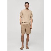 Strukturiertes Strick-T-Shirt aus Baumwolle Strukturiertes Strick-T-Shirt aus Baumwolle von mango man