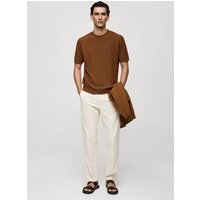 Strukturiertes Strick-T-Shirt Strukturiertes Strick-T-Shirt von mango man