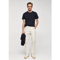 Basic-T-Shirt aus Comfort-Stretch-Baumwolle von mango man