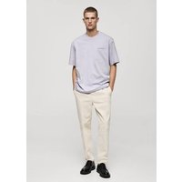 T-Shirt aus 100 % Baumwolle mit Schriftzug T-Shirt aus 100 % Baumwolle mit Schriftzug von mango man