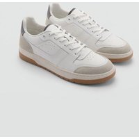 Sneakers mit kontrastierenden Lederdetails von mango man