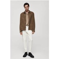 Tapered Crop-Baumwollhose von mango man