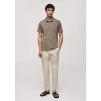 Strukturiertes Slim-Fit-Poloshirt aus Baumwoll-Piqué von mango man