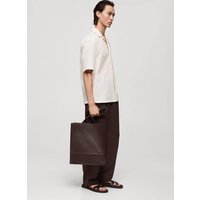 Tote-Bag mit Leder-Effekt von mango man