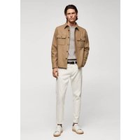 Woll-Overshirt mit Taschen von mango man