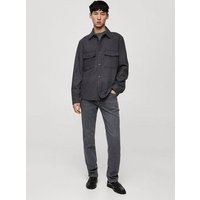 Woll-Overshirt mit Taschen Woll-Overshirt mit Taschen von mango man