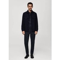 Woll-Overshirt mit Taschen Woll-Overshirt mit Taschen von mango man