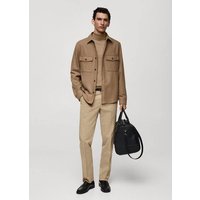 Woll-Overshirt mit Taschen Woll-Overshirt mit Taschen von mango man