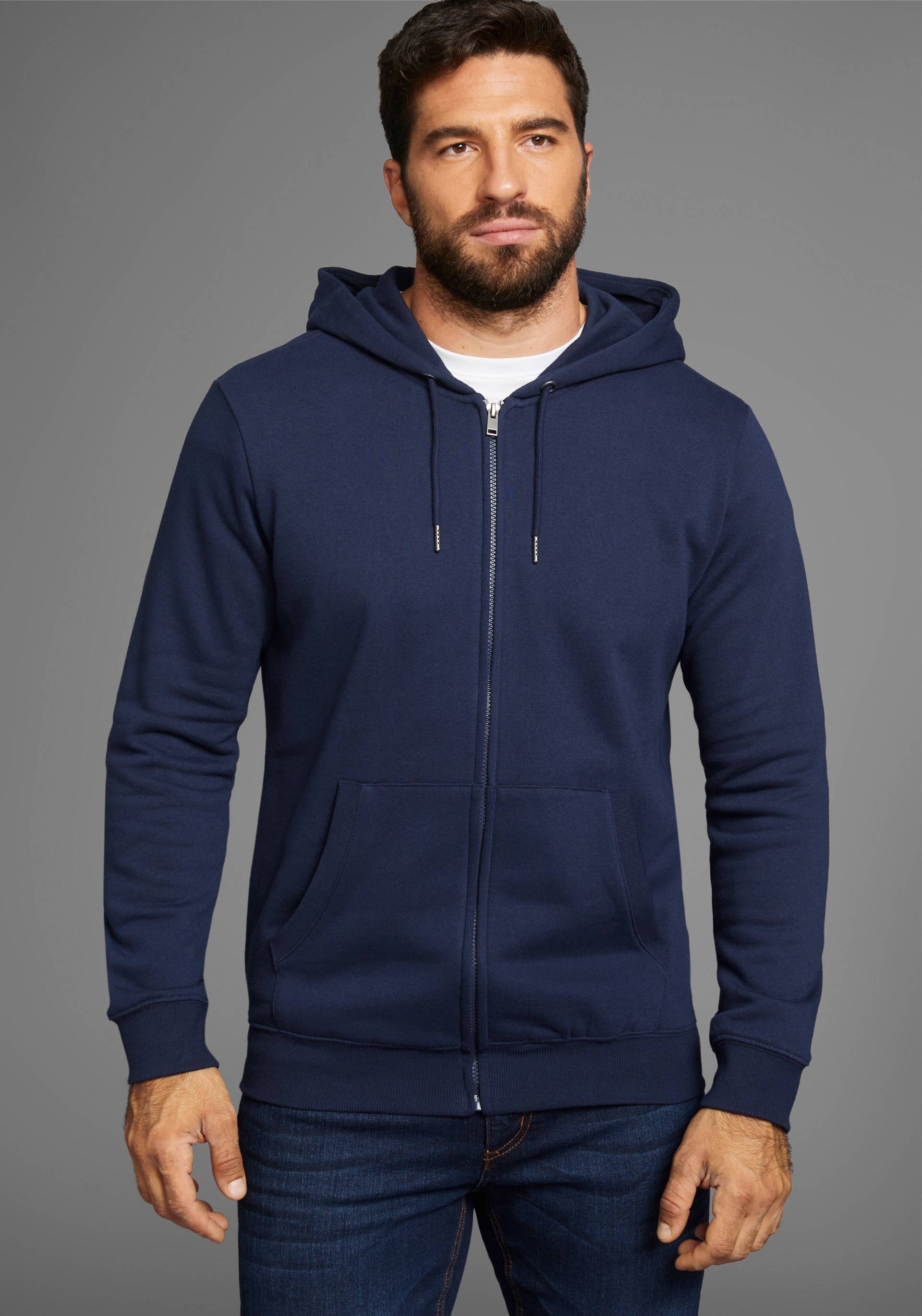 Man's World Kapuzensweatjacke, mit Taschen von mans world