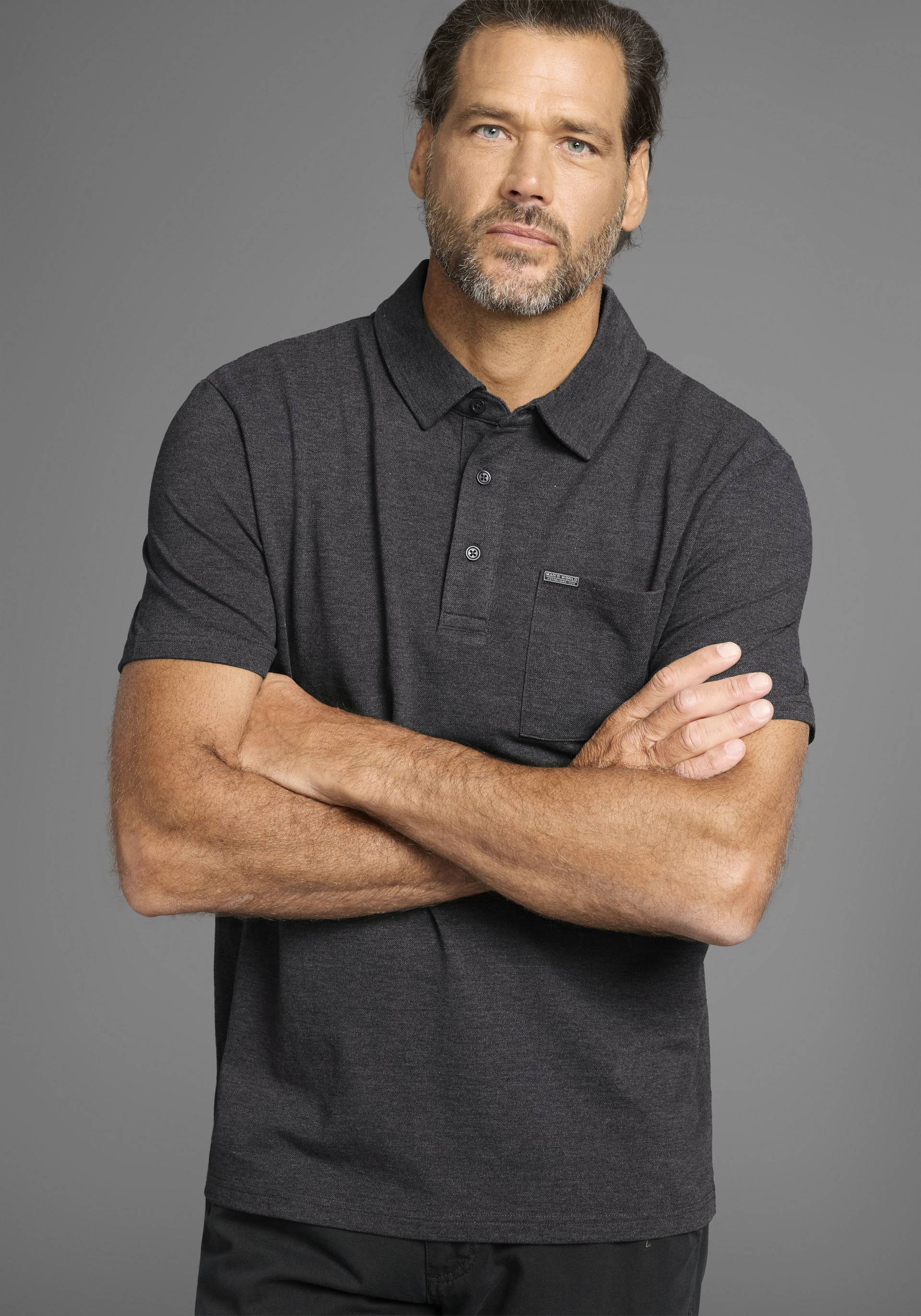 Man's World Poloshirt, mit Brusttasche Man's World Poloshirt, mit Brusttasche von mans world