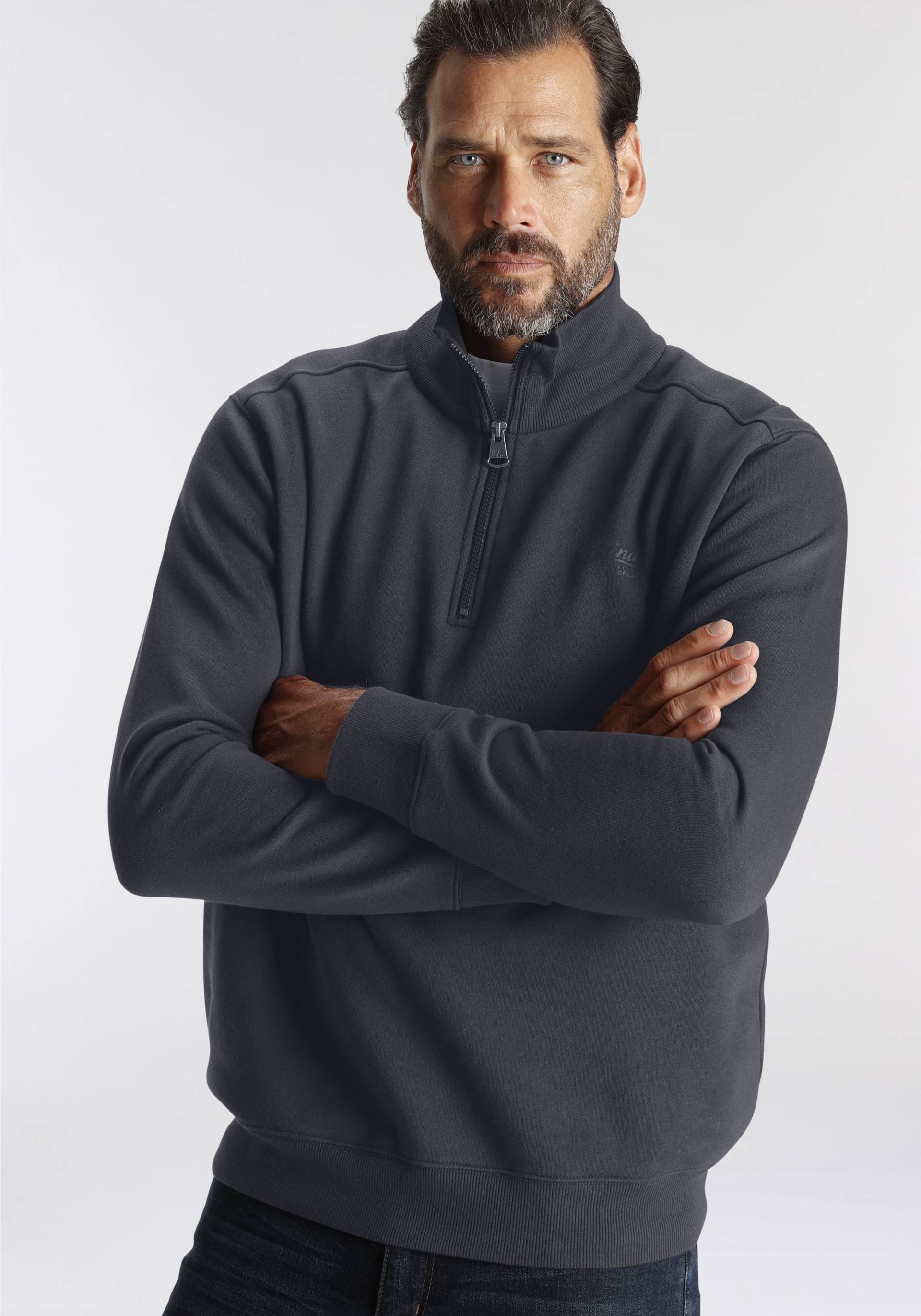 Man's World Sweatshirt, lange Ärmel, mit sportlichem Print Man's World Sweatshirt, lange Ärmel, mit sportlichem Print von mans world