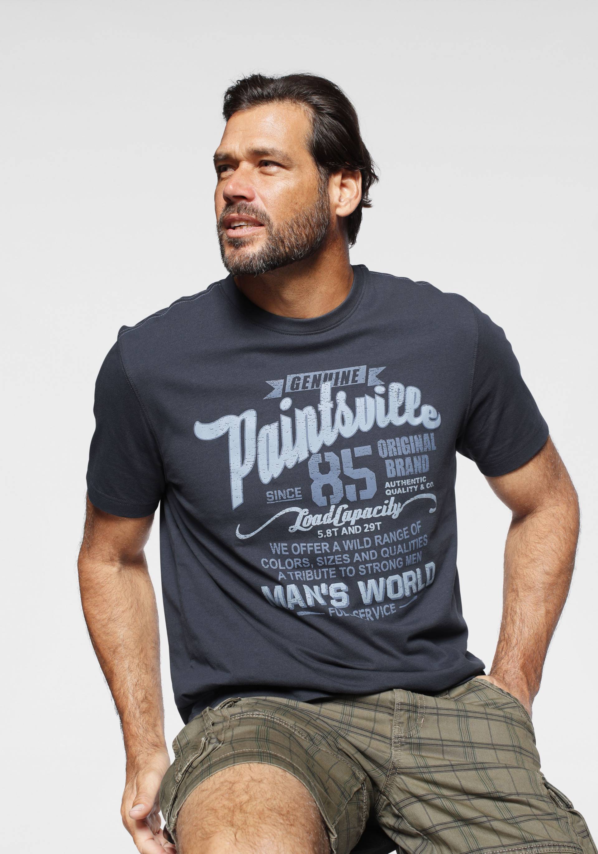 Man's World T-Shirt, mit Print von mans world