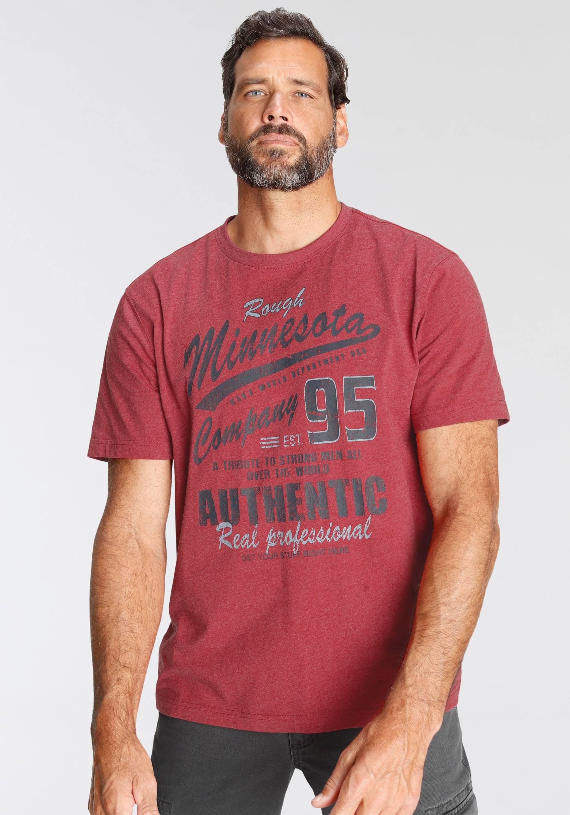 Man's World T-Shirt, mit Print in Vintage Optik von mans world