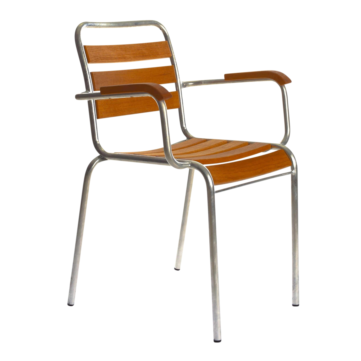 Bättig Modell 12 Armlehnstuhl, Holzlatten ral 3000 rot Bättig Modell 12 Armlehnstuhl, Holzlatten ral 3000 rot von manufakt