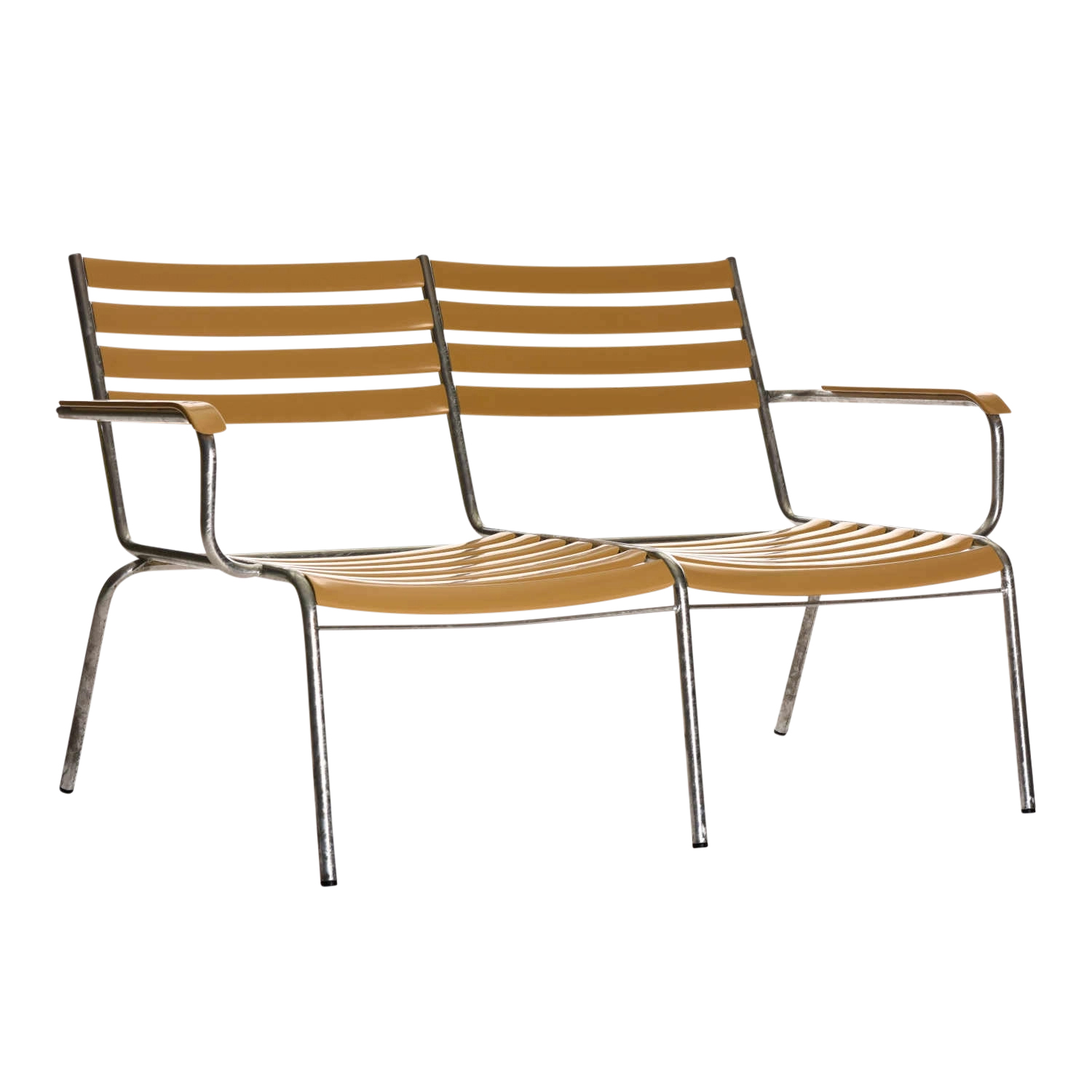 Bättig Modell 21 Armlehn-Doppellounger, Farbe ral 7006 beigegrau Bättig Modell 21 Armlehn-Doppellounger, Farbe ral 7006 beigegrau von manufakt